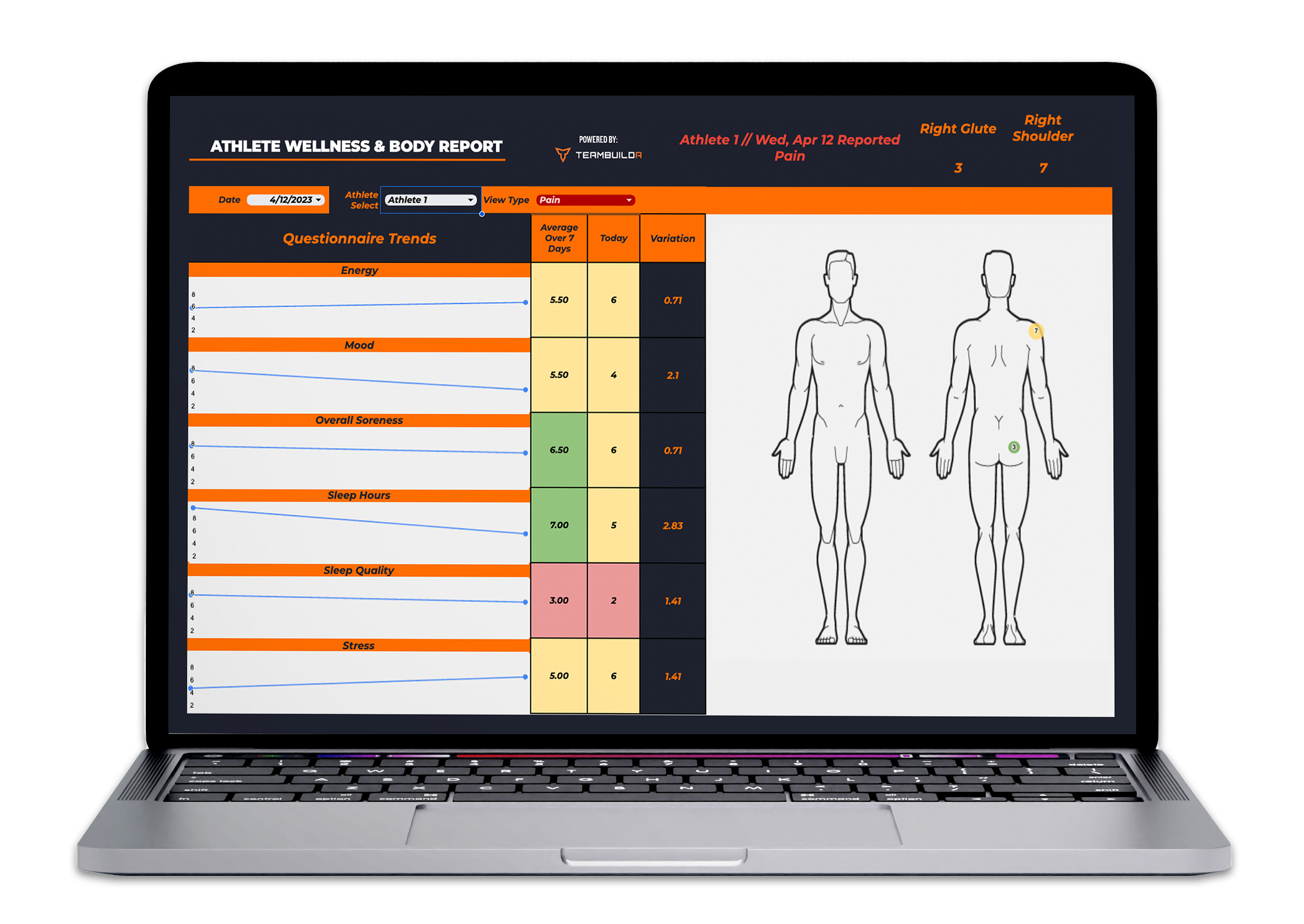 Athlete Wellness Mockup - Front