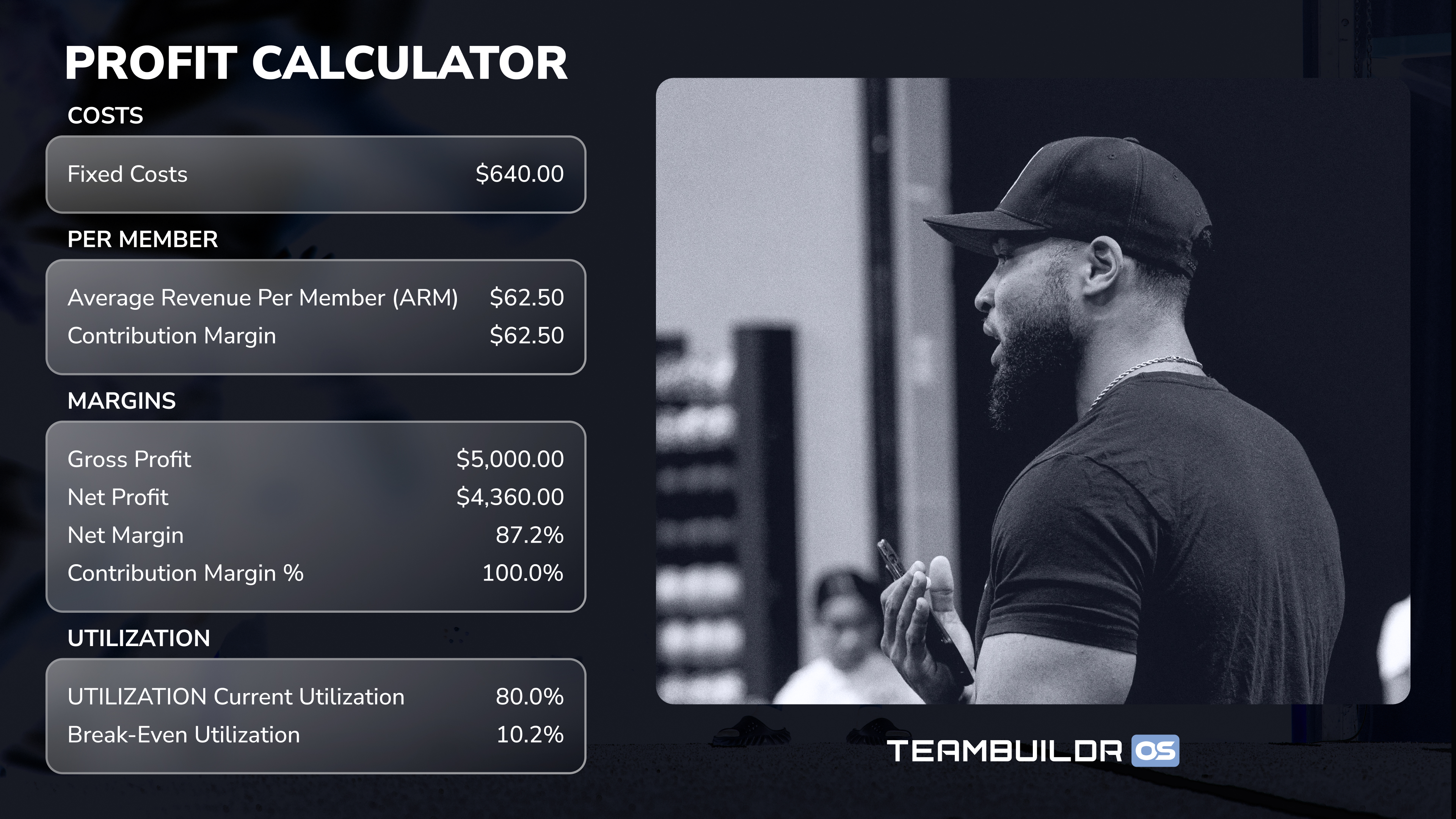 Profit Calculator Landing Page 1