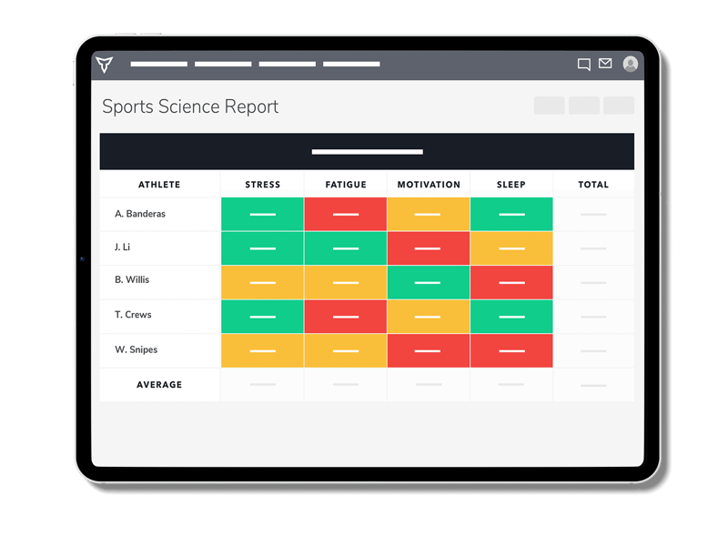 Sport Science Report iPad