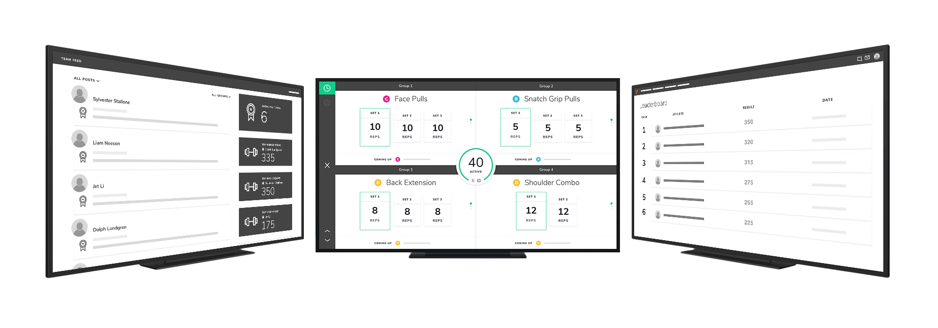 Weight Room Software TV Mode Gym Workout Software