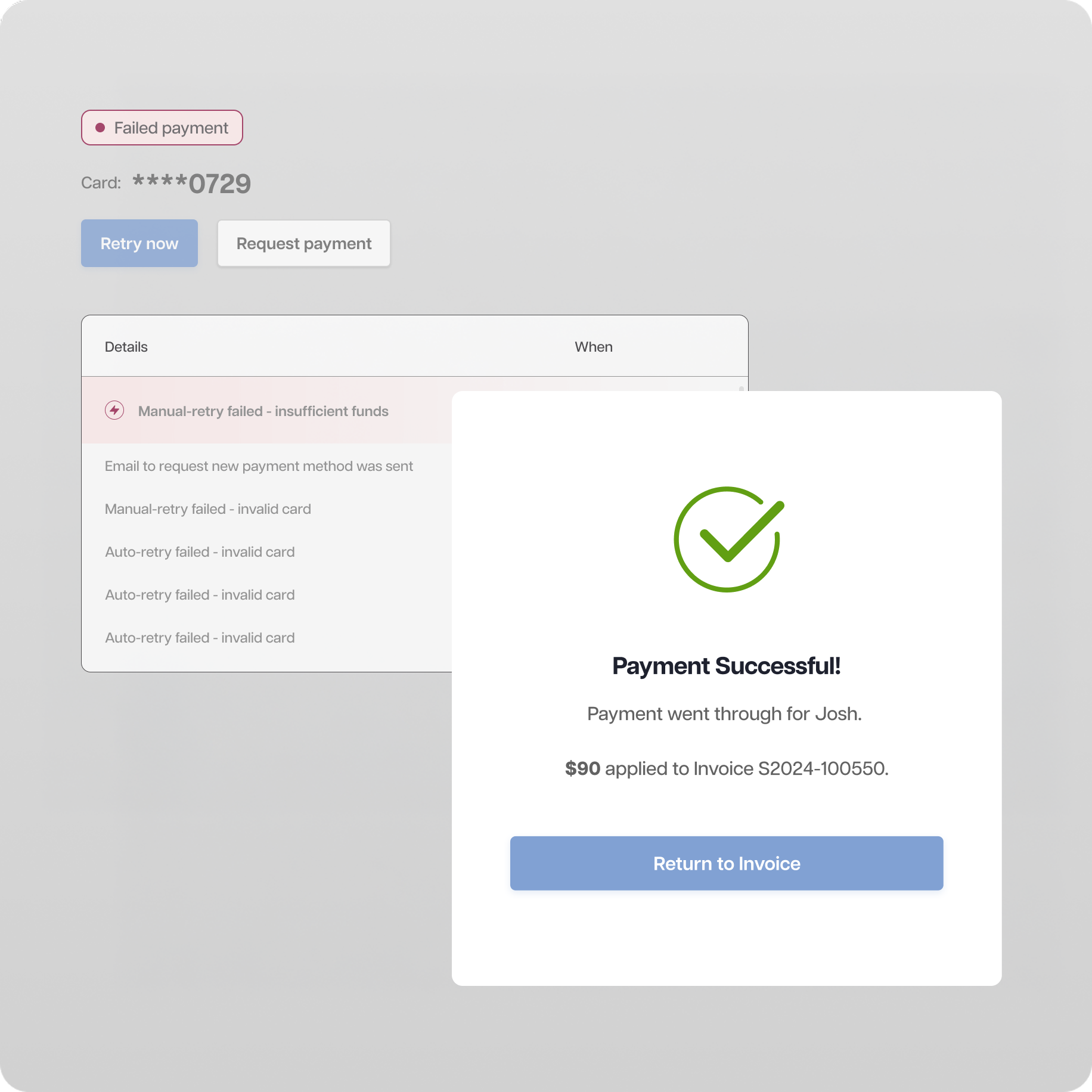 Retry Payment