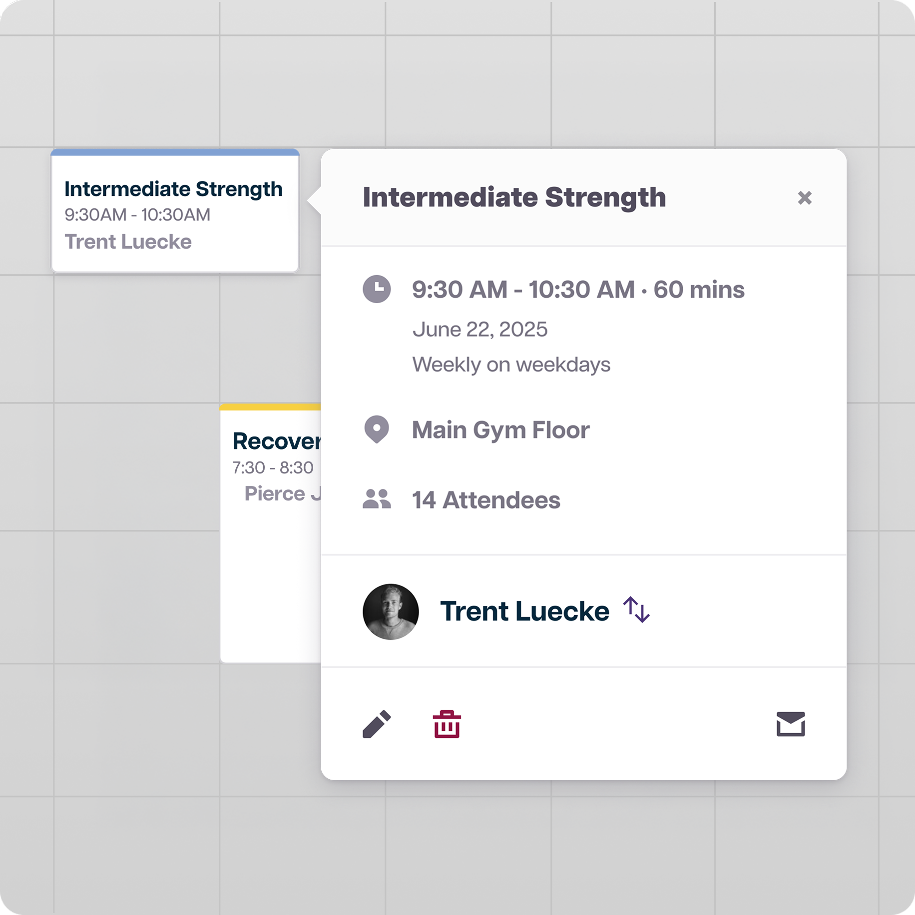 Scheduling Mockup